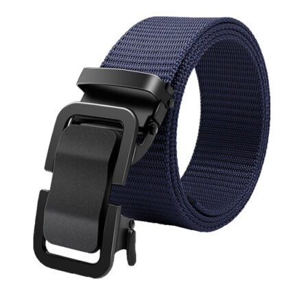 Automatic Canvas Belt Metal Buckle Nylon For Men