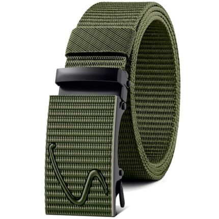 automatic buckle outdoor canvas belt