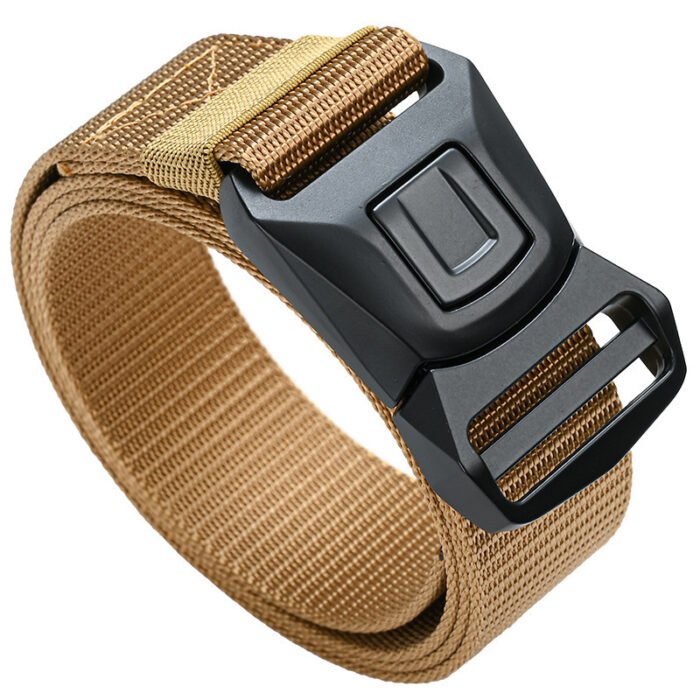 men buckle belt tactical minimalist denim belt khaki