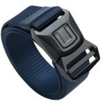 men buckle belt tactical minimalist denim belt navy