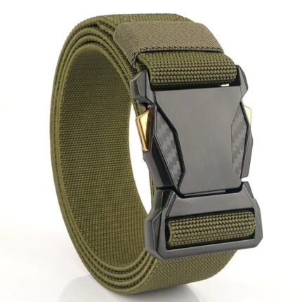 men's canvas belt army green