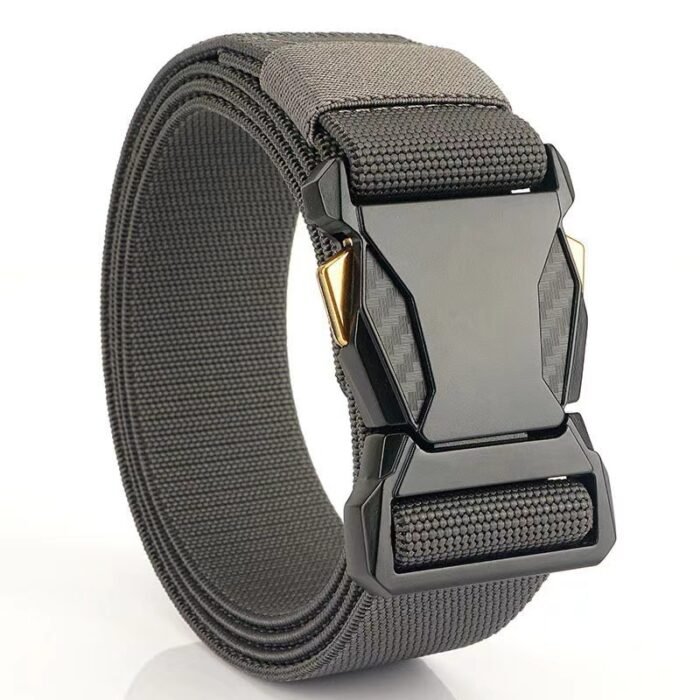 men's canvas belt gray