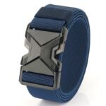 outdoor alloy-automatic release tactical canvas belt for men