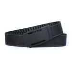 Automatic Silver Black Alloy Buckle Canvas Belts