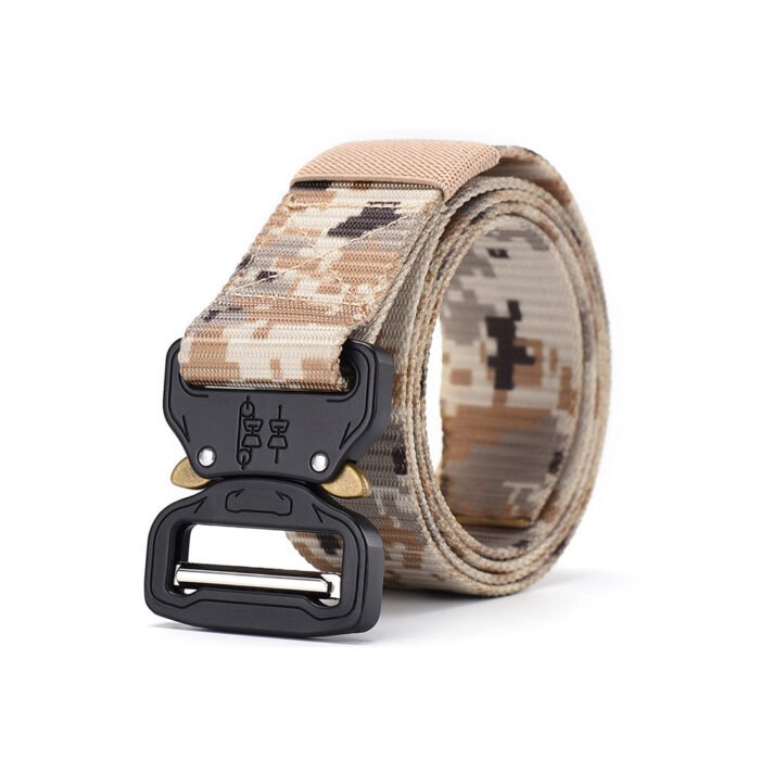 Khaki Men's Camouflage Canvas Belts