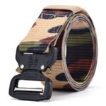 Men's and Womoen Leopard Camouflage Canvas Belts