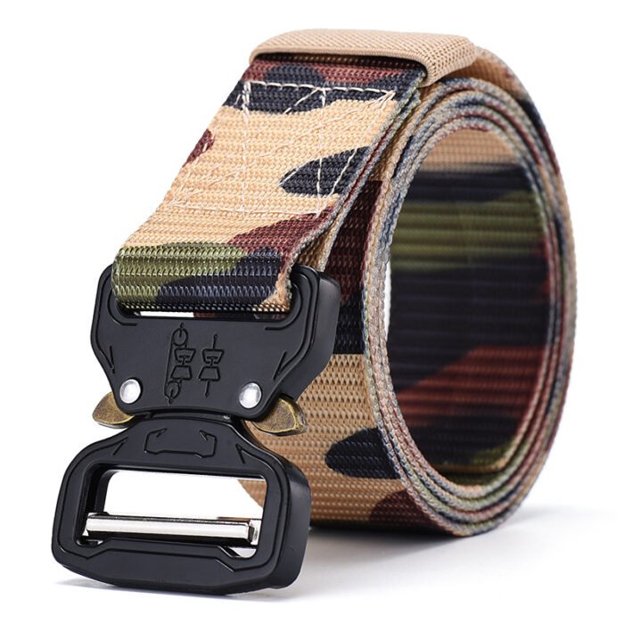 Men's and Womoen Leopard Camouflage Canvas Belts