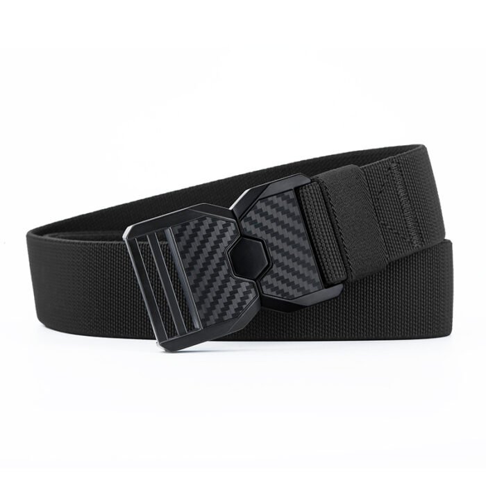 Manufacturer-customized Men's Tactical Belts Alloy Double Buckle Polyester Belts