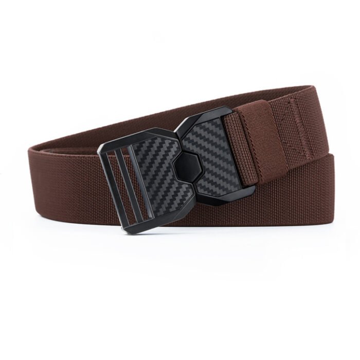 Manufacturer-customized Men’s Tactical Belts Alloy Double Buckle Polyester Belts