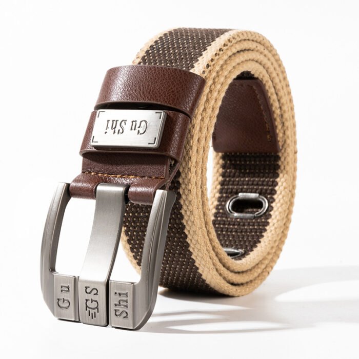 unisex Casual Canvas Belts khaki