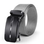 Men's New Nylon Canvas Belt Durable Wear-resistant Belts gray