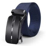 Men's New Nylon Canvas Belt Durable Wear-resistant Belts navy