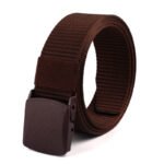 Men's Nylon Canvas Belts Outdoor Tactical Belts Square Buckle