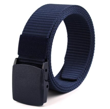 Men's Nylon Canvas Belts Outdoor Tactical Belts Square Buckle