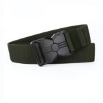 Men's Outdoor Training Tactical Buckle Belts Sports Eelastic Woven Belts