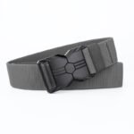 Men's Outdoor Training Tactical Buckle Belts Sports Belts Gray