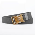 4.44 USD Men's Tactical Belts Business Casual Automatic Buckle Tiger Alloy High-Quality Belts