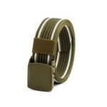 Striped Two-color Canvas Belts Outdoor Tactical Belt Plastic Buckle Belts